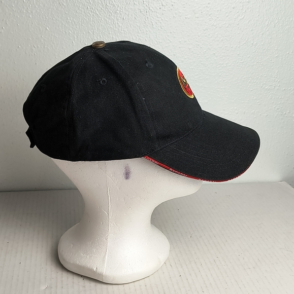 Bacardi Baseball Cap Hat Men's Black Embroidery Bat Logo Head Wear - Picture 2 of 7